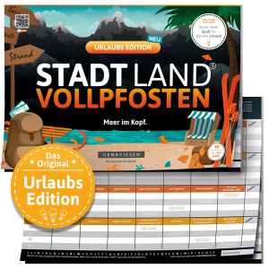 Stadt Land® Vollpfosten - Urlaubs Edition -  Meer im Kopf