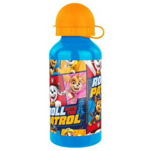 Paw Patrol - Aluflasche - Roll with the Patrol - blau - ca. 400 ml