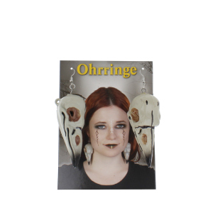 Halloweenschmuck - Schädelohrringe