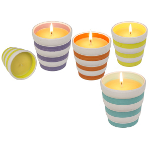 Citronella-Kerze - ca. 8 x 8 cm - 1 Stück