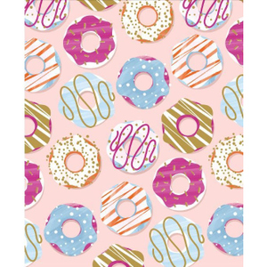 Geschenktasche Donuts - ca. 17,5 x 9,5 x 23 cm