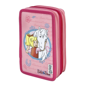 Bibi & Tina - Federmäppchen mit 3 Fächern - 30-teilig