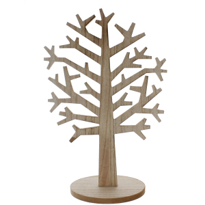Standdeko - Baum - aus Holz - ca. 30 x 13 x 46,5 cm