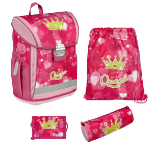 Schulranzen Set - Sweet Queen - 4-teilig