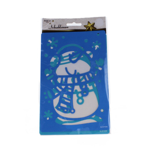 2 Schablonen für Kunstschnee - Schneemänner - ca. 25 x 14,5 cm