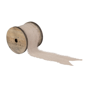 Dekoband beige - ca. 3 m x 2,5 cm