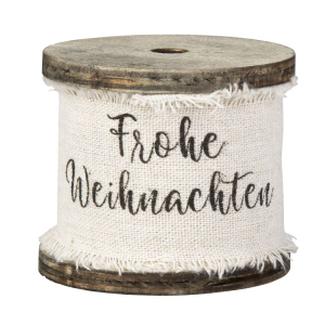 Dekoband Frohe Weihnachten - ca. 3 m x 4 cm