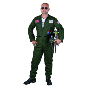 Kostüm - Kampfjet-Pilot - für Erwachsene  - in verschiedenen Größen