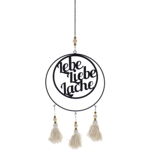 Traumfänger Lebe Liebe Lache - ca. 24 x 73 cm