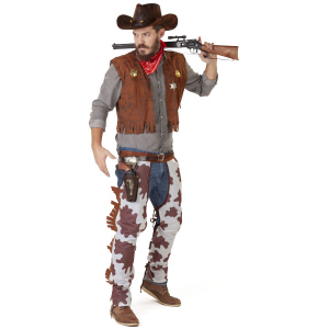 Kostüm - Cowboy - für Erwachsene - 3-teilig - in verschiedenen Größen