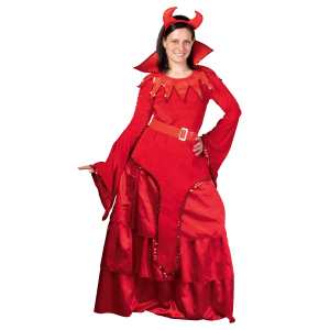 Kostüm - Teufelskleid - für Erwachsene  - in verschiedenen Größen