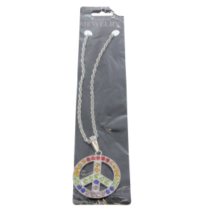 Faschingsschmuck - Kette - Peace - für Erwachsene