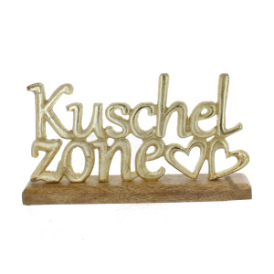 Schriftzug - Kuschelzone - ca. 30 x 5 x 18 cm