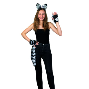 Faschingsset - Katze - für Kinder - 3-teilig