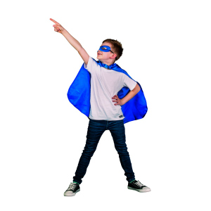 Faschingsset - Superheld blau - für Kinder - 2-teilig