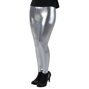 Leggings - für Erwachsene - silber-metallic