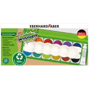 12er Deckfarbkasten - Green Winner