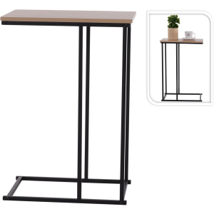 Beistelltisch - schwarz-braun - ca. 58 x 40 x 26 cm