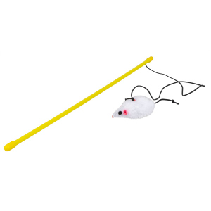 Katzenspielzeug - Spielangel mit Maus - ca. 46 cm