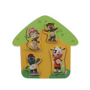 Toggolino - Holz Puzzle mit Stempel - Haus