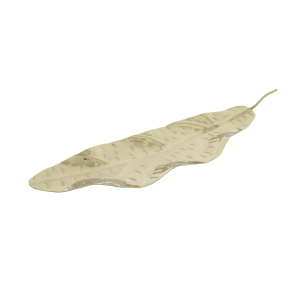 Dekoteller - Blatt - gold - ca. 59 x 16 cm