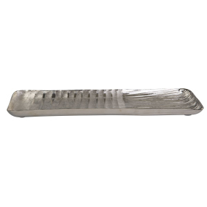 Dekotablett rechteckig - silber - ca. 42 x 16 cm