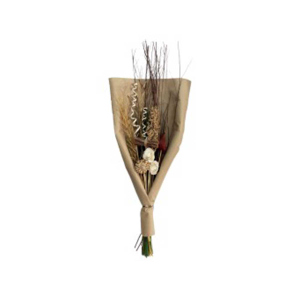 Naturbouquet braun/weiß - ca. 95 - 100 cm