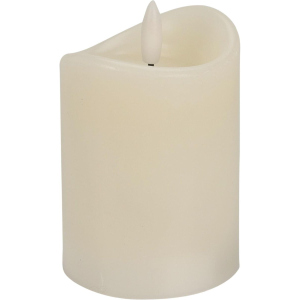 LED Kerze - klein - elfenbein - ca. 7 x 10 cm