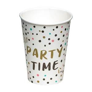 8 Partybecher - Party Time -  ca. 210 ml