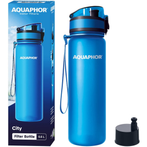 AQUAPHOR - City Filterflasche - 0,5 L - blau