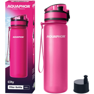 AQUAPHOR - City Filterflasche - 0,5 L - pink