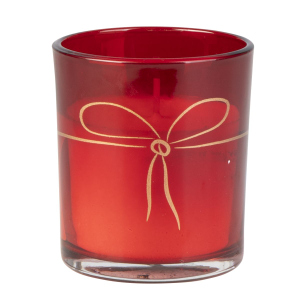 Duftkerze im Glas - ca. 8 x 7 cm - Winterapfel