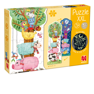 Puzzle XXL - Bauernhof - Glow in the dark - 27 Teile 
