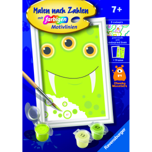 Malen nach Zahlen - Grünes Monster