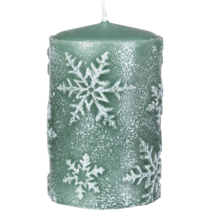 Stumpenkerze - Elsa - ca. 6,5 x 10 cm - grün