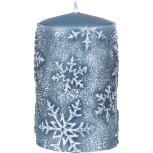 Stumpenkerze - Elsa - ca. 6,5 x 10 cm - saphir