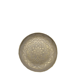 Dekoteller rund gold - ca. 40 x 3,5 cm
