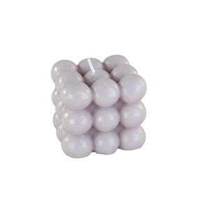 Bubble-Kerze - grau - ca. 6 x 6 x 6 cm