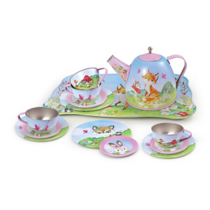 Besttoy - Teeservice im Koffer - Tiere - 15-teilig