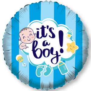 Folienballon-  It's a boy! - ø ca. 45 cm