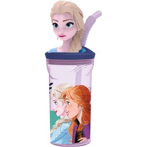 Die Eiskönigin - Trinkbecher mit Trinkhalm - ca. 360 ml