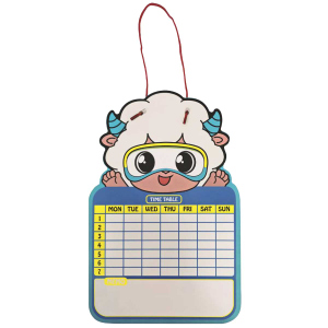 Stundenplan - abwischbar - Schaf - mit Stift