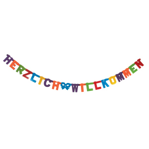 Girlande - Herzlich Willkommen - ca. 2 m