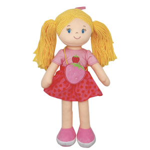 Besttoy - Weichpuppe Maggy mit Erdbeeroutfit 