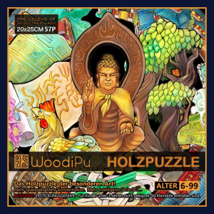 WoodiPu - Holzpuzzle - Budis - 57 Teile