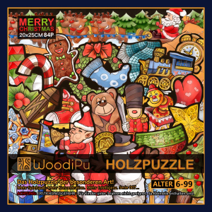 WoodiPu - Holzpuzzle - Weihnchten - 84 Teile