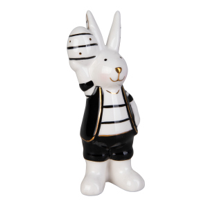 Hase - stehend mit Ei - ca. 4 x 3,5 x 10,5 cm - 1 Stück