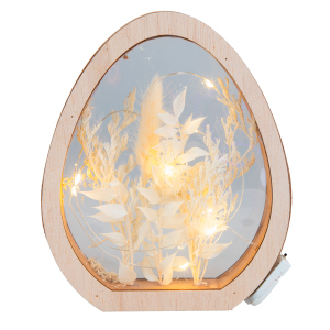 Eisilhouette mit LED - ca. 14,5 x 2,5 x 17,5 cm