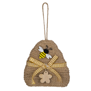 Dekohänger - Bienenstock - ca. 12 x 1,5 x 12 cm