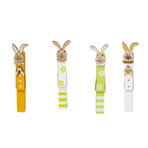 Deko-Holzklammer - Ostern - ca. 8,5cm - 8 Stück